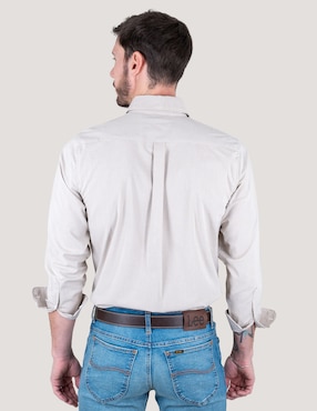 Camisa casual Lee manga larga para hombre