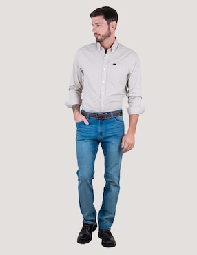 Camisa casual Lee manga larga para hombre