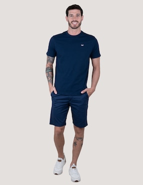 Bermuda Lee de algodón para hombre