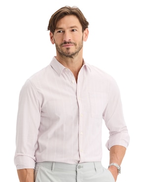 Camisa casual Dockers manga larga para hombre