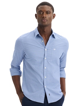 Camisa casual Dockers manga larga para hombre