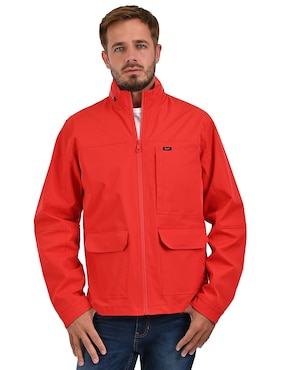 Chamarra casual Lee impermeable con bolsillos para hombre