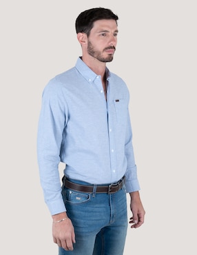 Camisa casual Lee manga larga para hombre