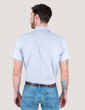 Camisa casual Lee de algodón manga corta para hombre