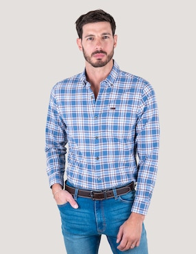 Camisa casual Lee manga larga para hombre