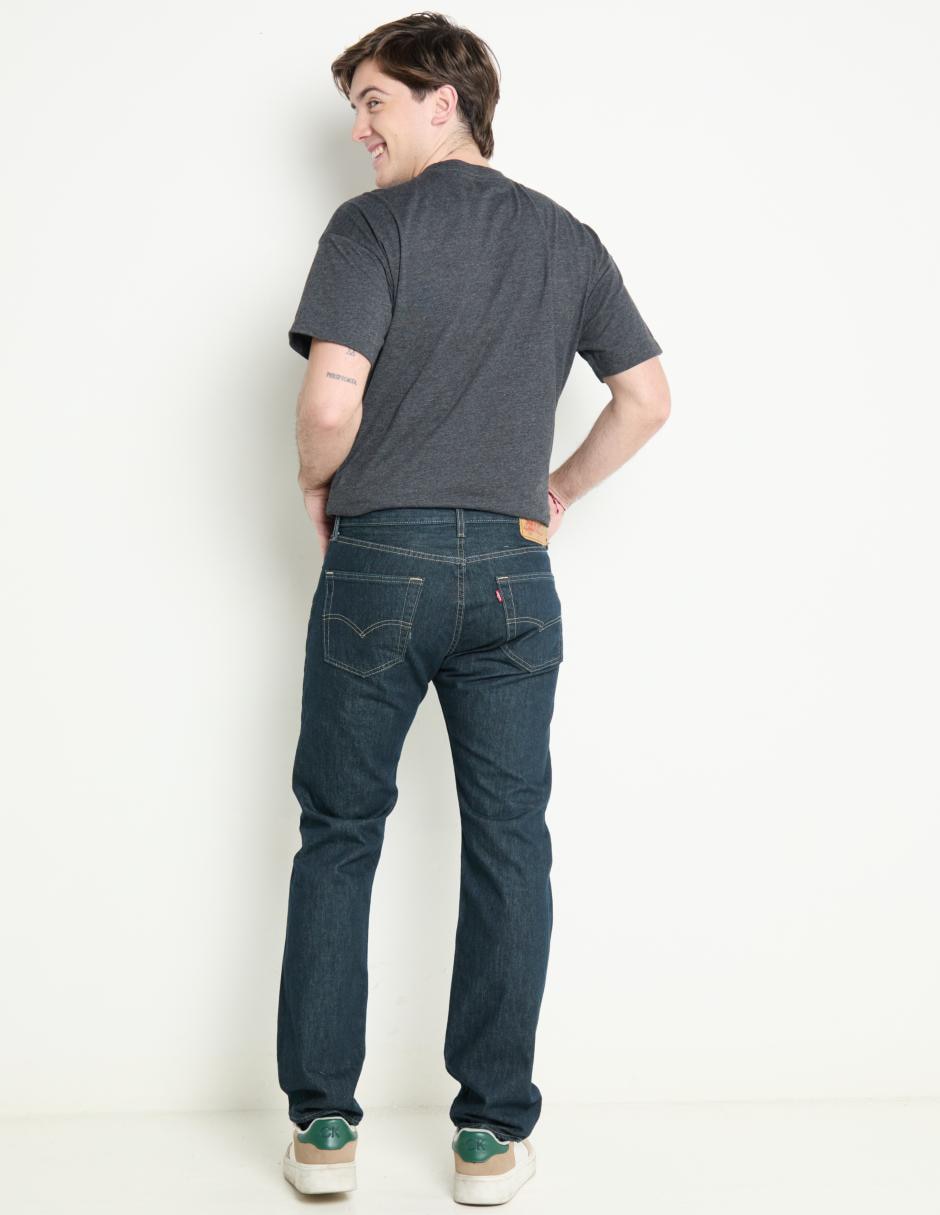 Jeans straight 501 lavado obscuro para hombre 5