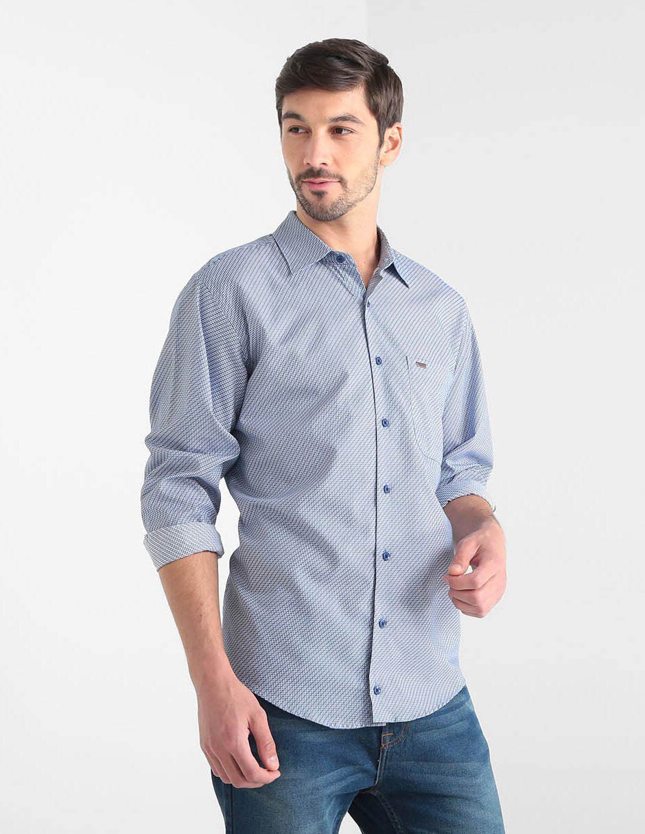 HISDERN Camisa de Vestir Formal para Hombre Camisas de Algodon de Manga Larga con Botones solidos para Hombres 