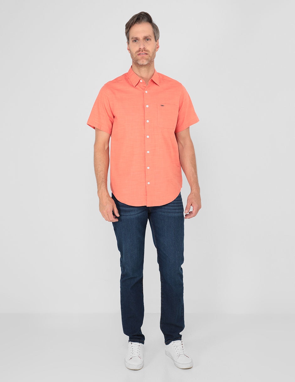 Camisa casual de algodón manga corta para hombre 4