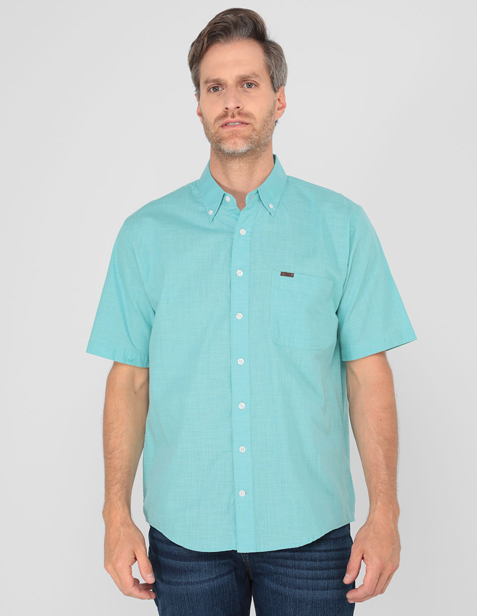 Camisa casual de algodón manga corta para hombre 1