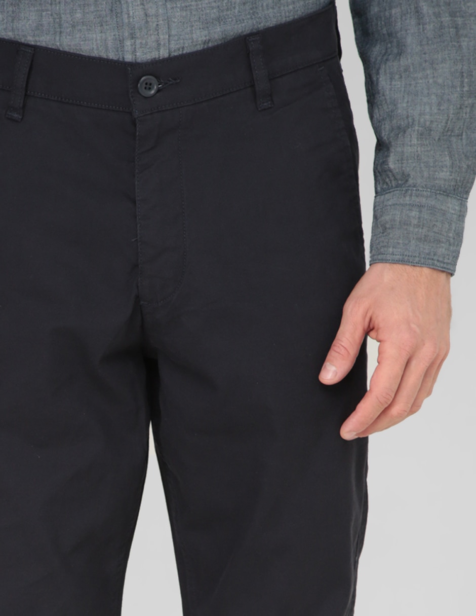 Pantalón chino slim de algodón para hombre 4