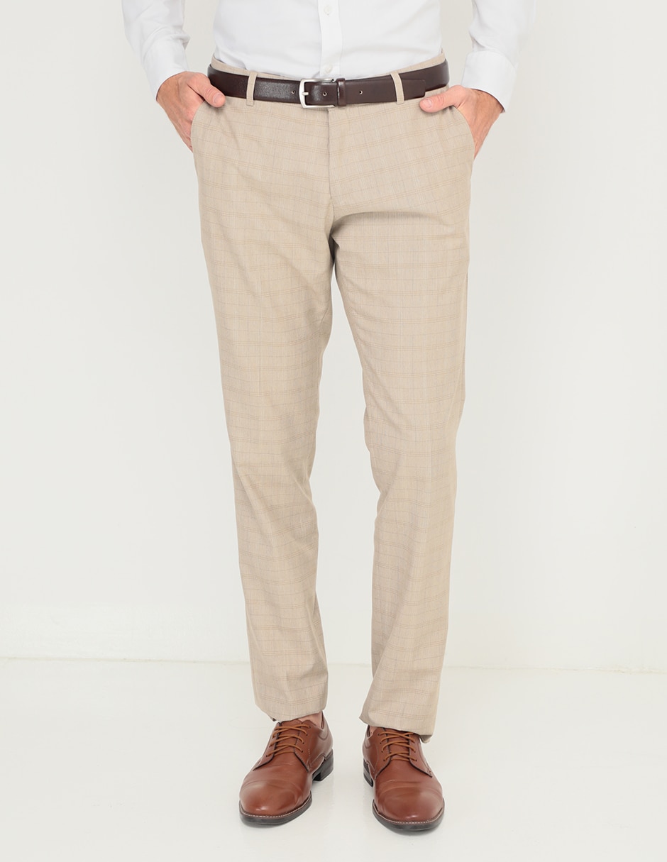 Pantalon Blanco Para Hombre Gabardina Yale