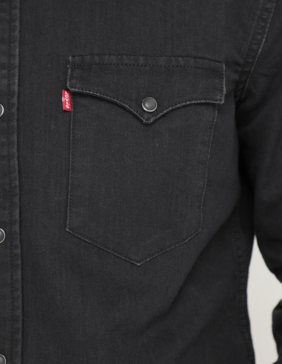 Camisa casual Levi's de algodón manga larga para hombre 4
