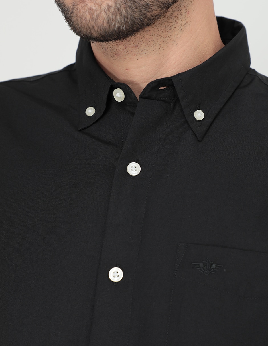 Camisa casual de algodón manga larga para hombre 4