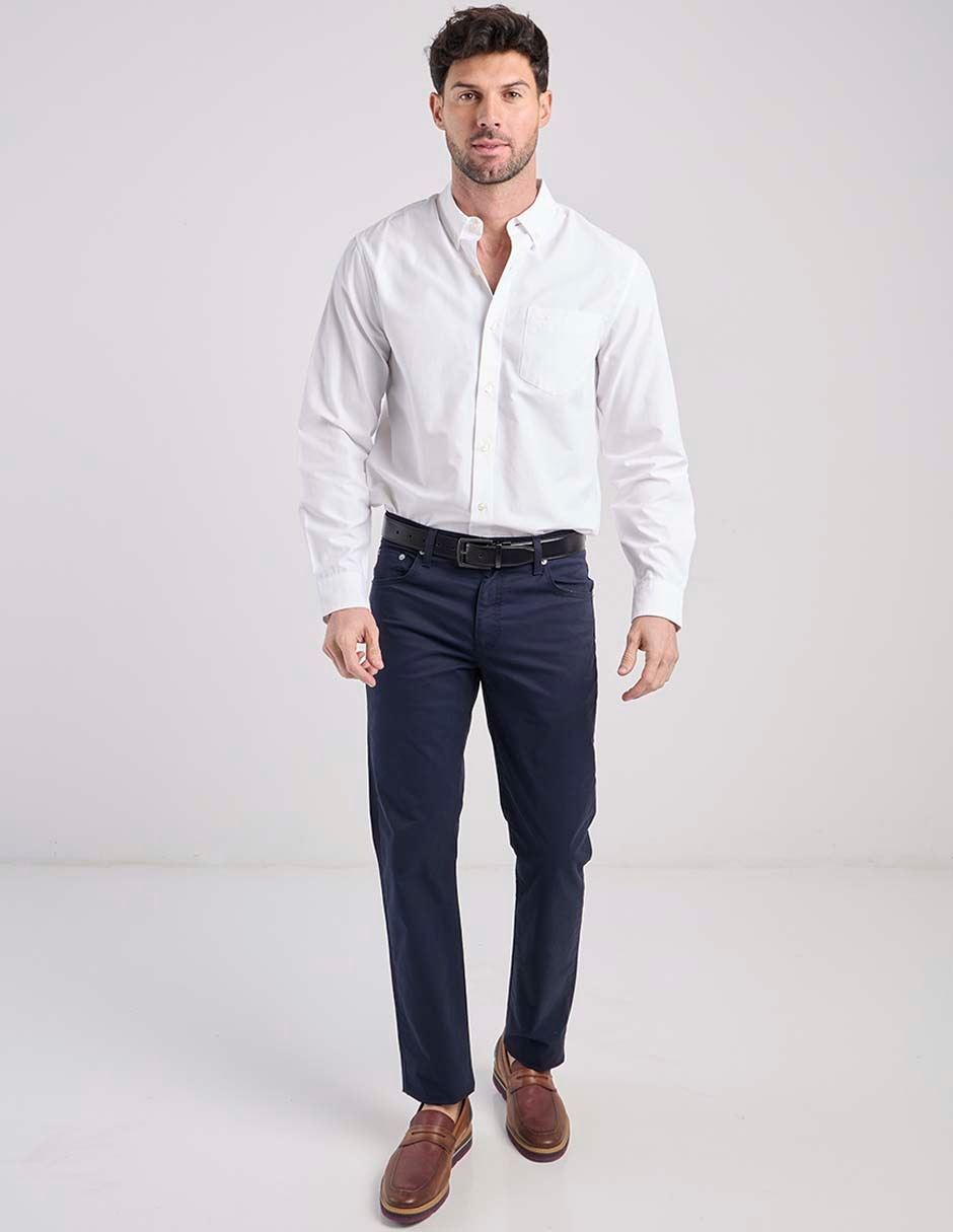 Camisa Casual de algodón manga larga para hombre 3