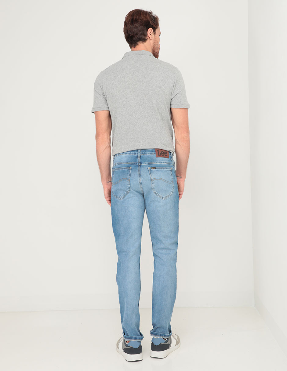 Jeans slim lavado sand blast para hombre 2
