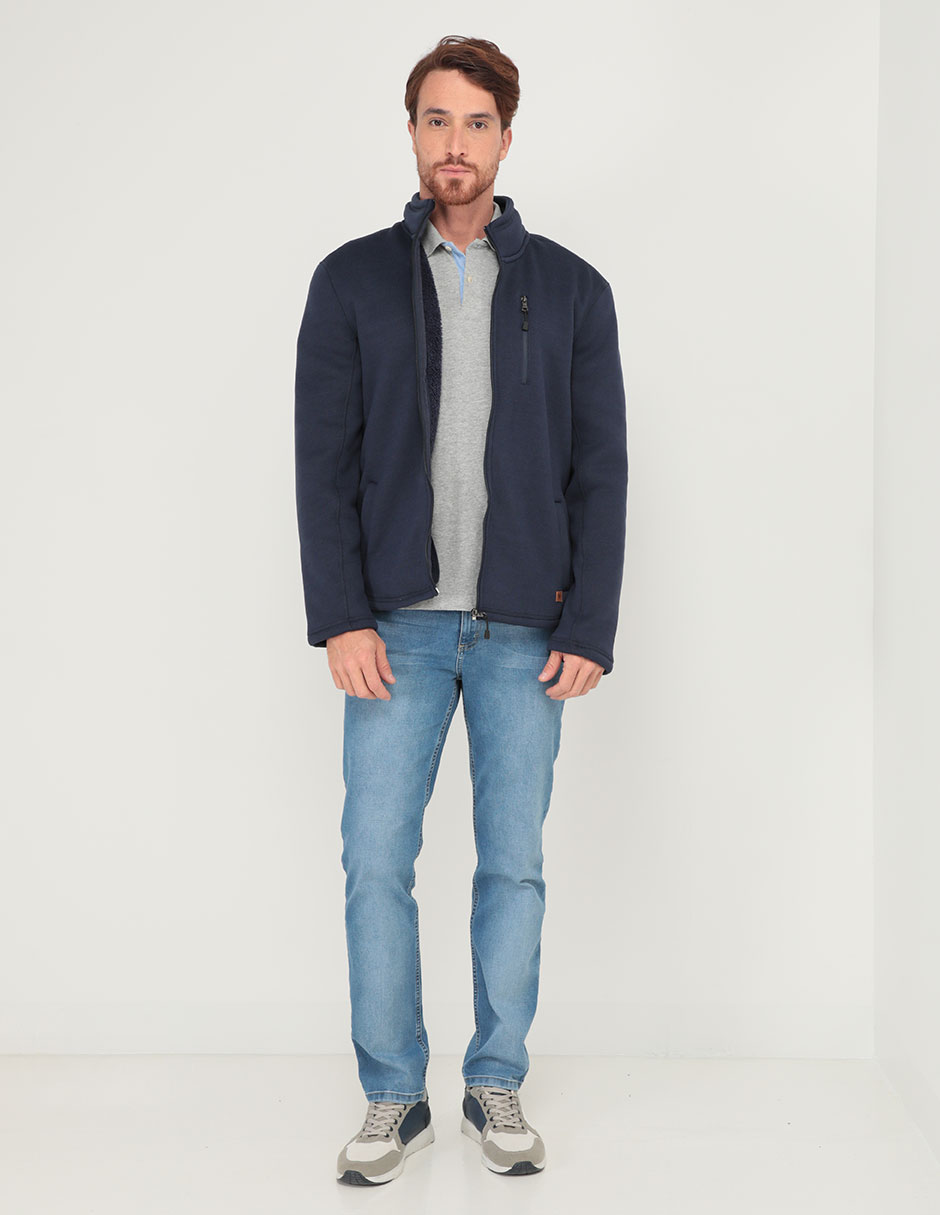 Jeans slim lavado sand blast para hombre 3