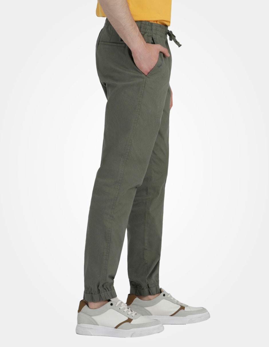 Pantalón recto de gabardina para hombre 4