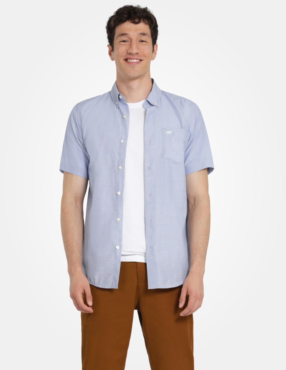 Camisa de vestir Dockers de algod n manga corta para hombre