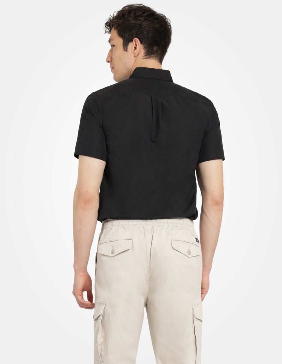 Camisa de vestir de algodón manga corta para hombre 3