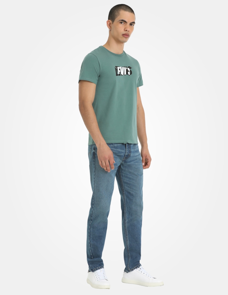 Jeans slim 502 deslavado para hombre 4