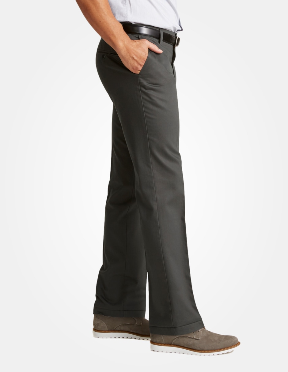 Pantalón business casual recto de algodón para hombre 2