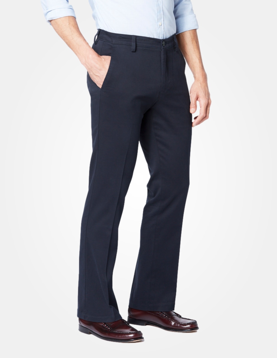 Pantalón business casual slim de algodón para hombre 2