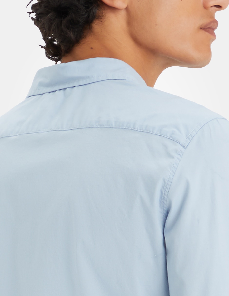 Camisa casual manga larga para hombre 4