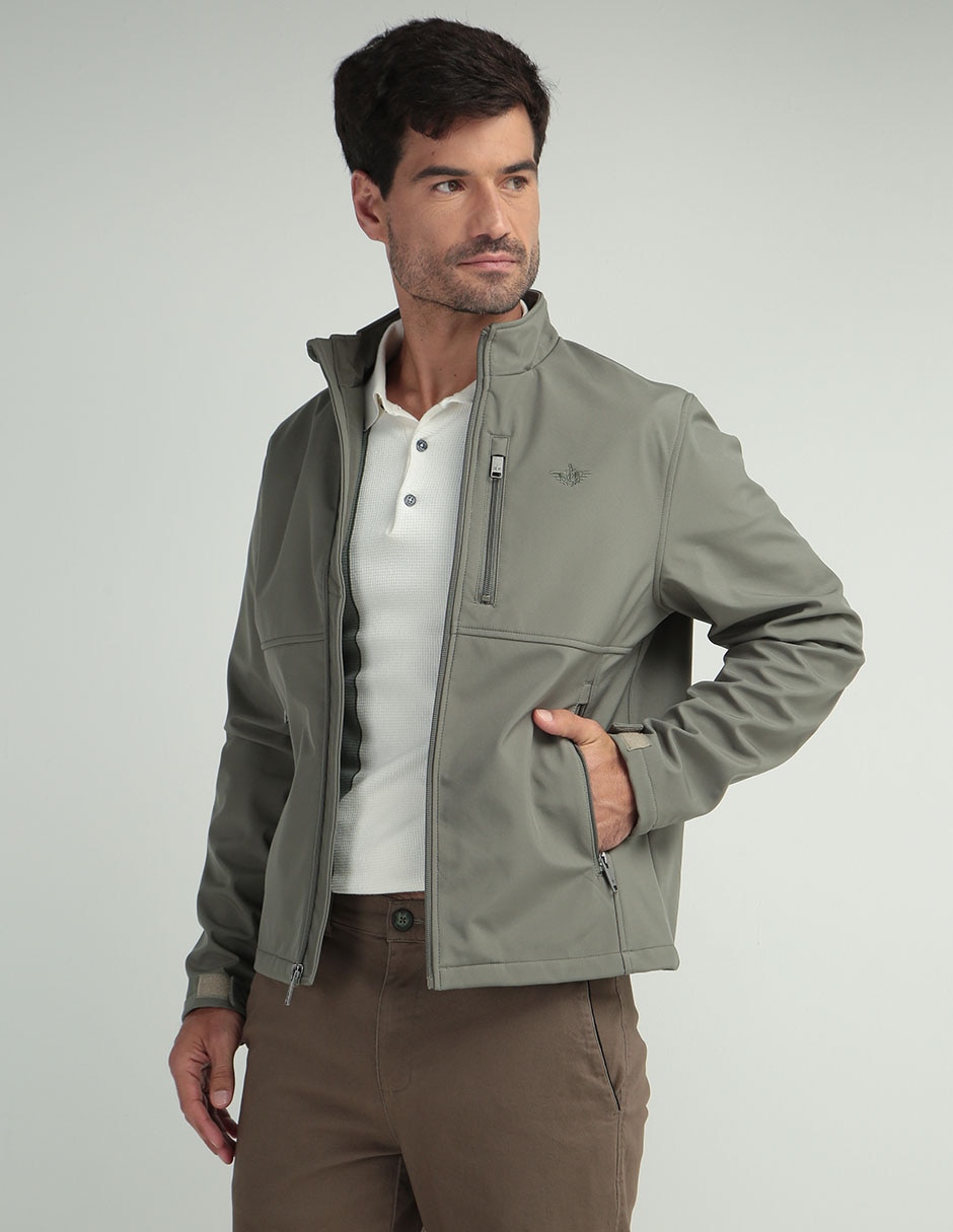 Chamarra casual Dockers con bolsillos para hombre Suburbia