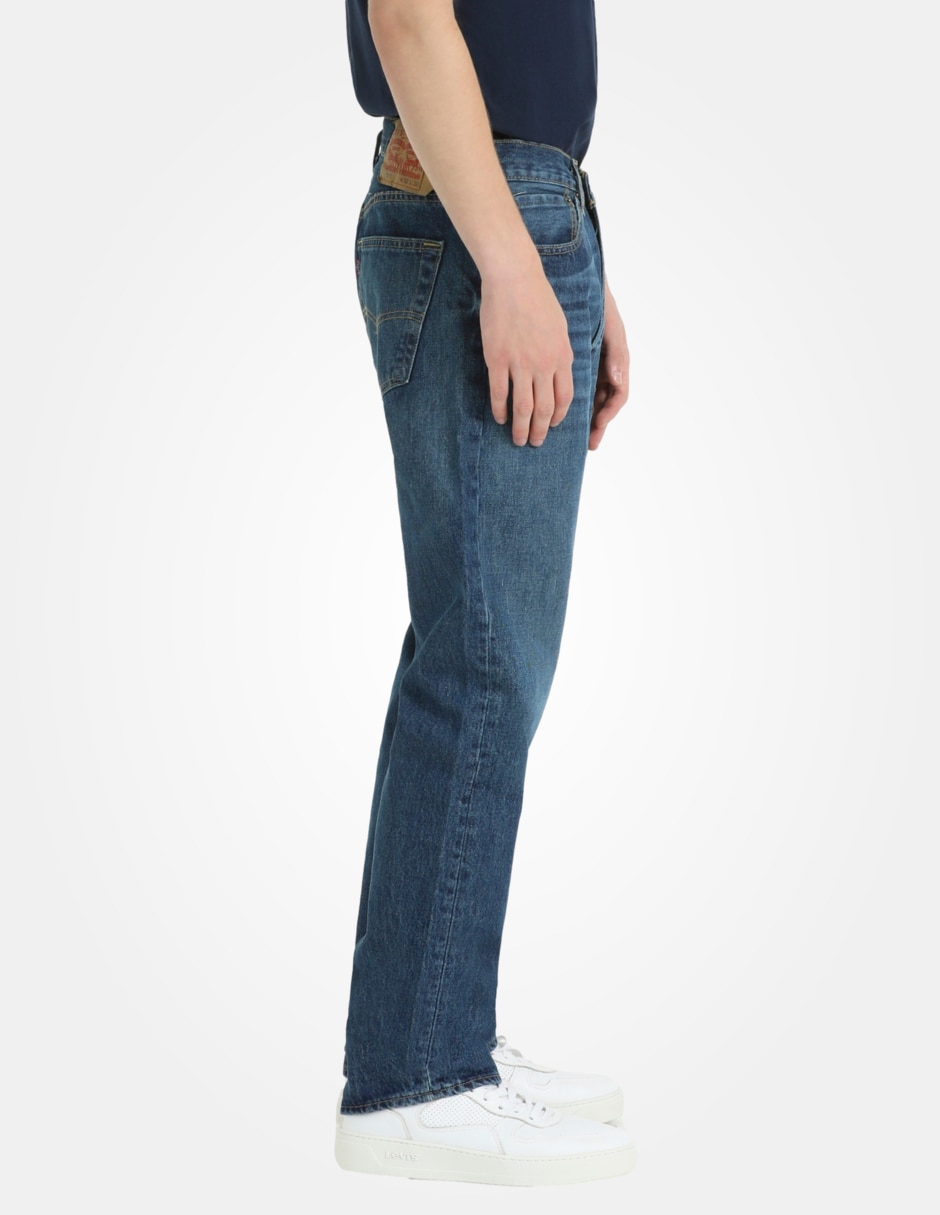 Jeans straight 501 lavado whisker para hombre 2