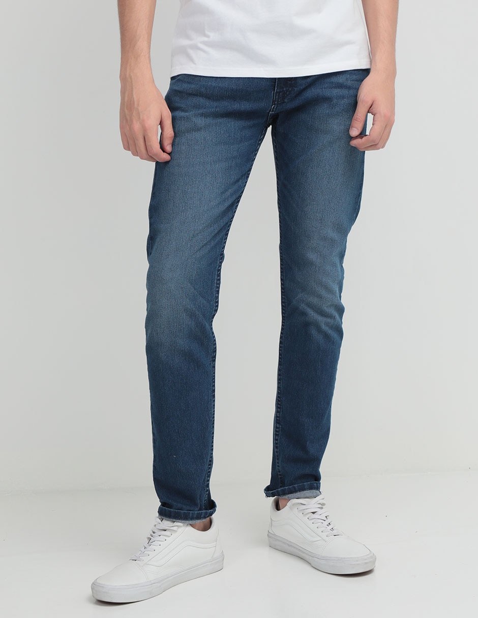 Jeans slim lavado whisker para hombre Jeans slim lavado whisker para hombre