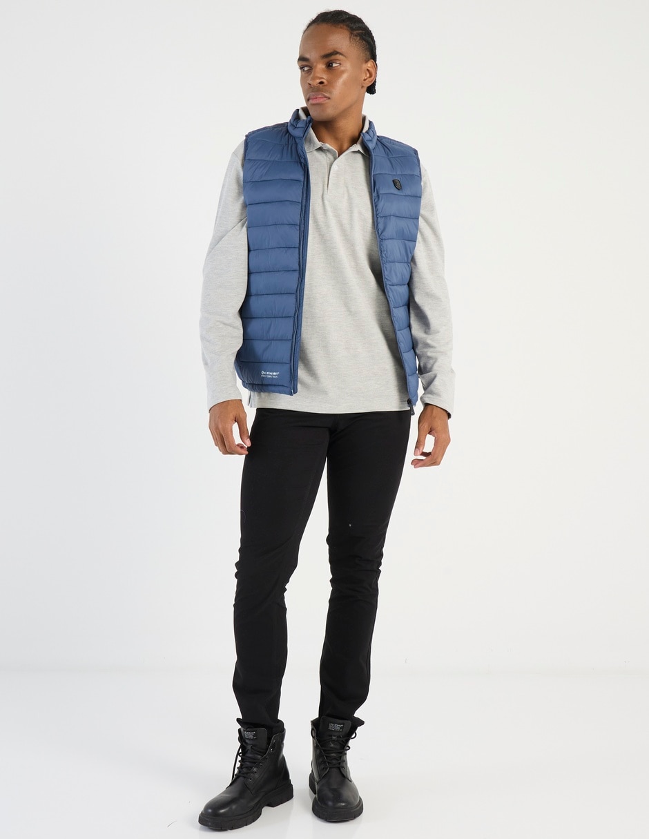 Pantalón chino slim de gabardina para hombre 3