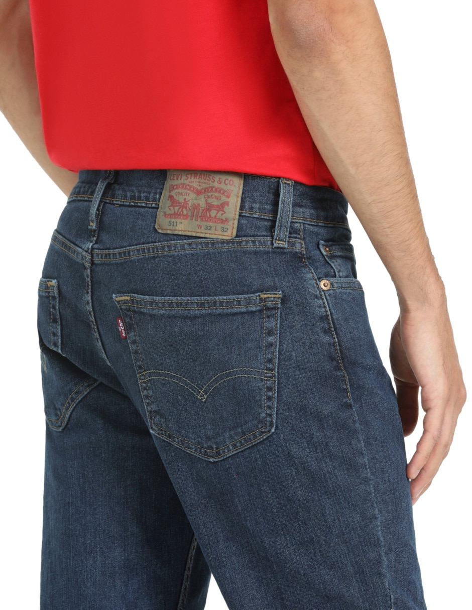Jeans slim 511 lavado whisker para hombre 5