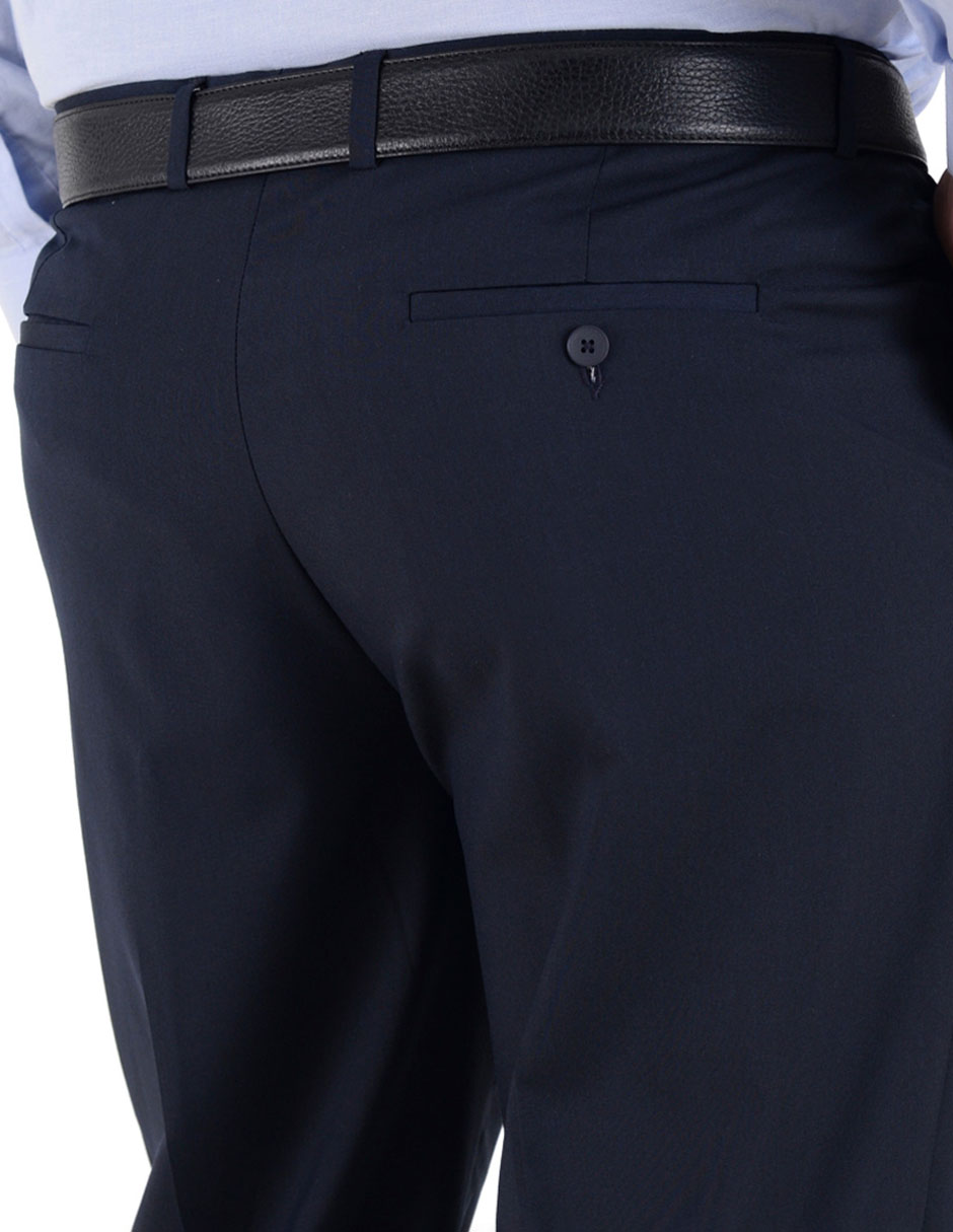 PANTALON YALE PLUS FALS, AZUL MARINO, 46