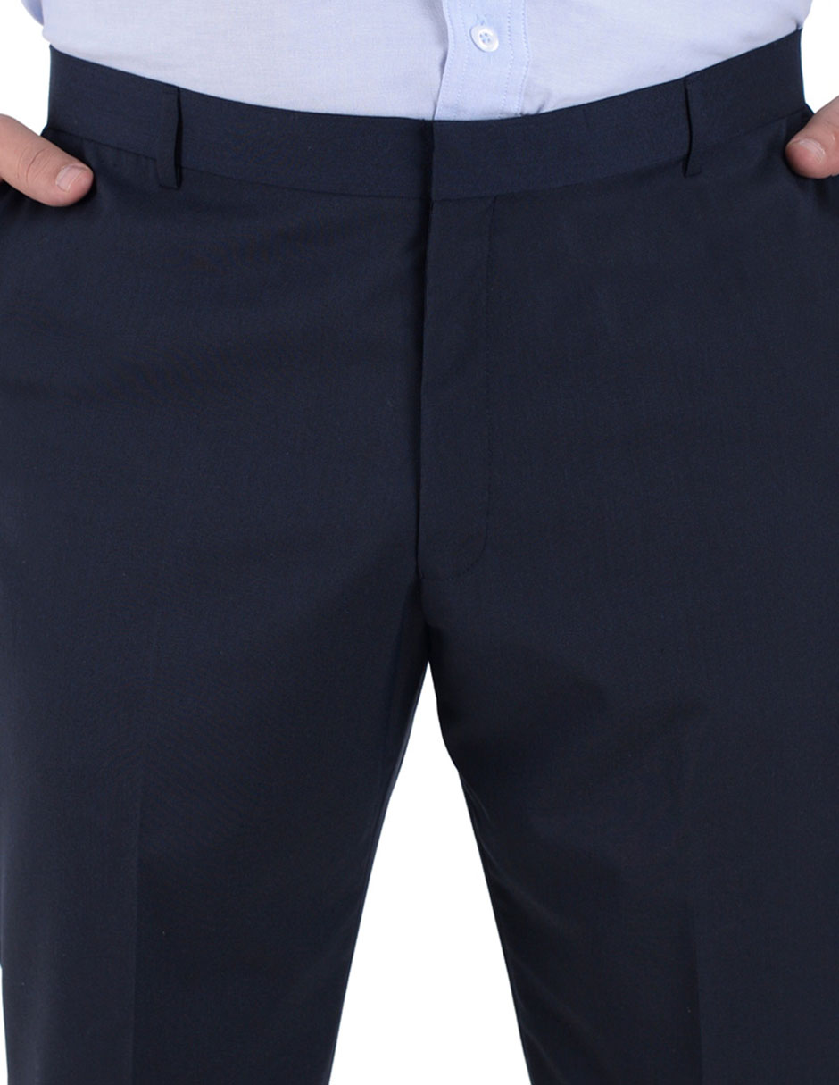 PANTALON YALE PLUS FALS, AZUL MARINO, 46