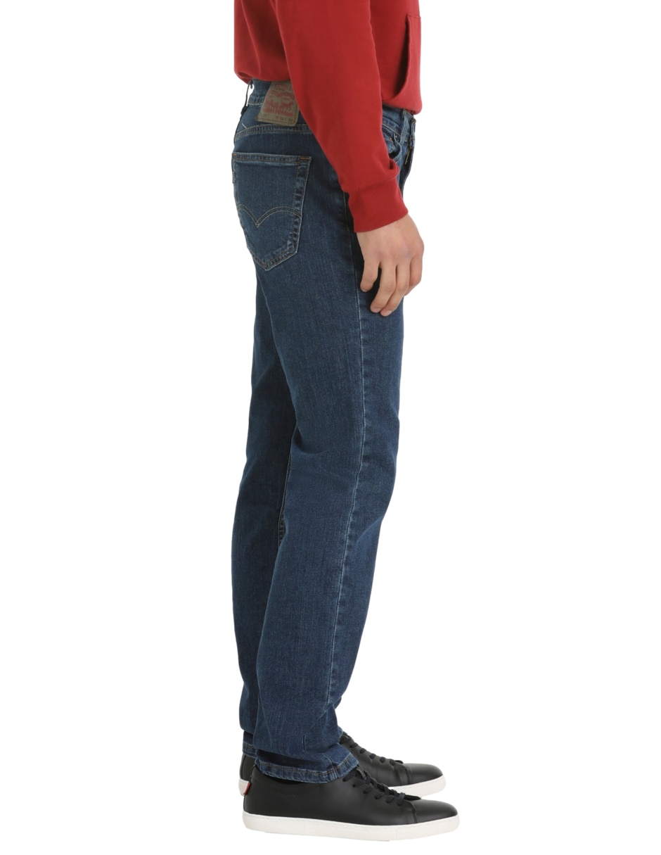 Jeans straight lavado whisker para hombre 2