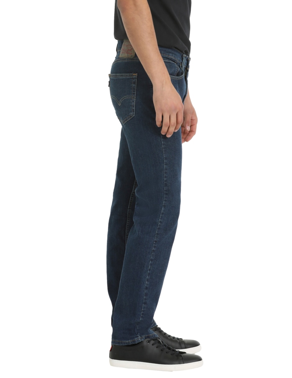 Jeans straight lavado obscuro para hombre 2