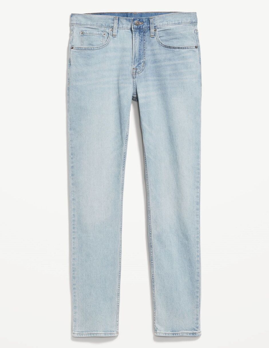 Jeans slim lavado claro para hombre 4