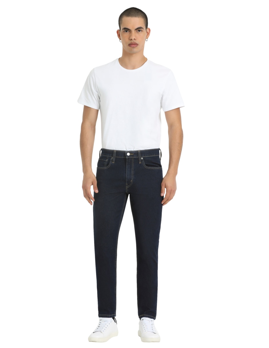 Jeans slim lavado obscuro para hombre 4
