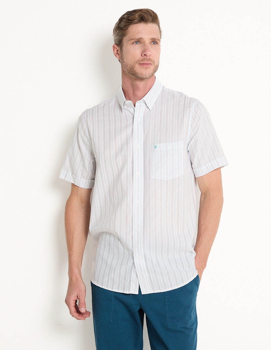 Camisa casual manga corta para hombre 1