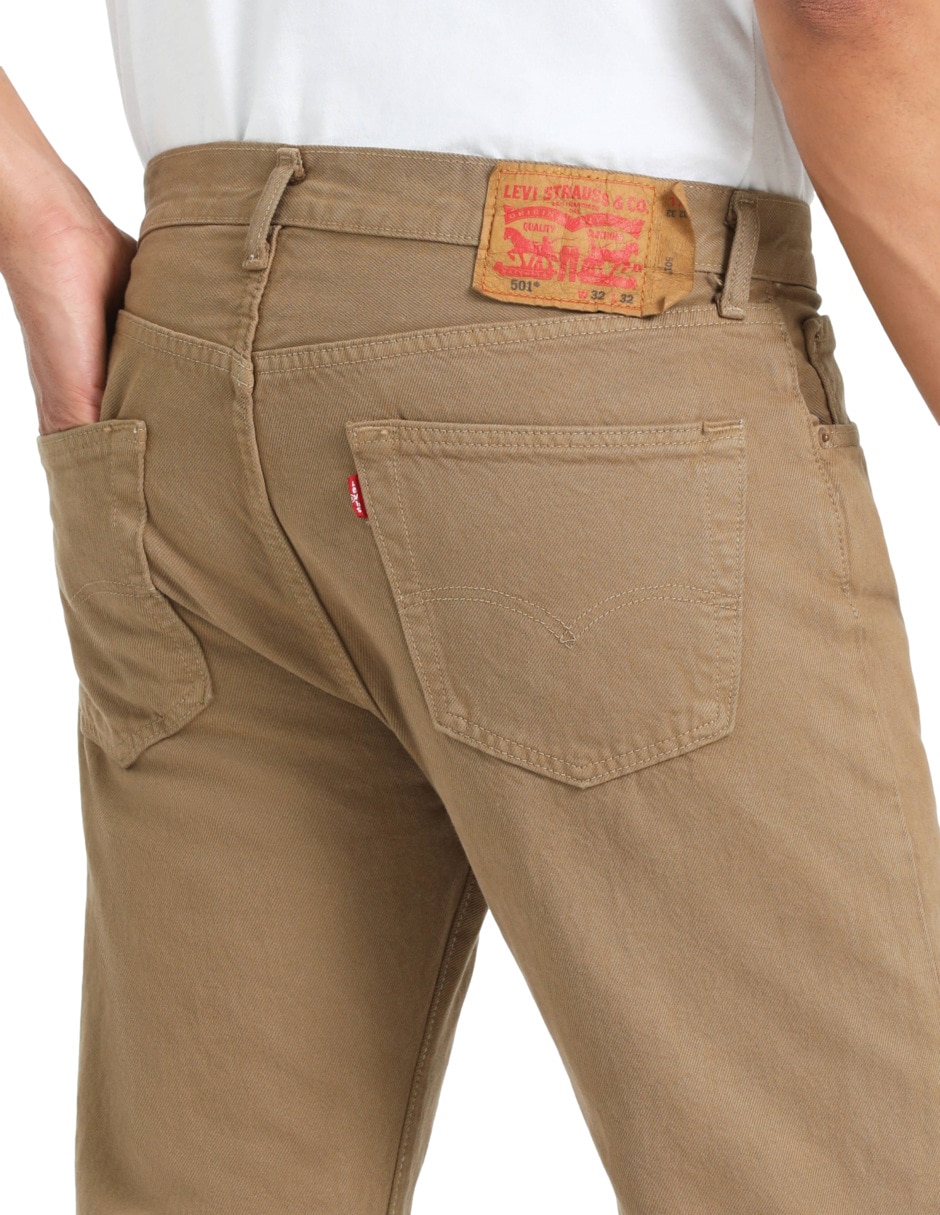 Jeans straight 501 lavado medio para hombre 5