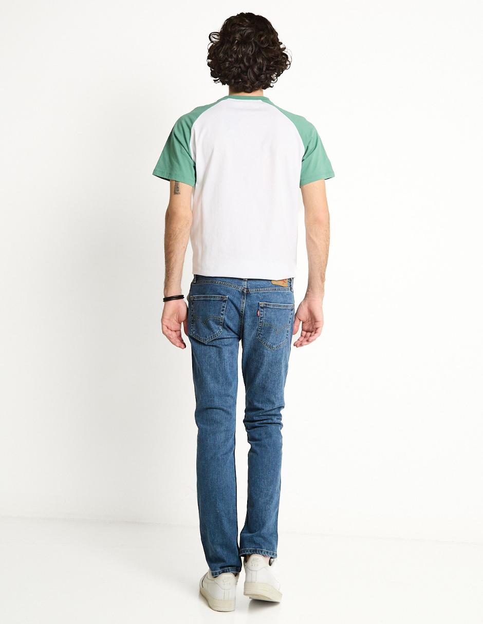 Jeans slim lavado medio para hombre 2