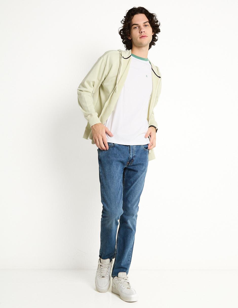 Jeans slim lavado medio para hombre 3