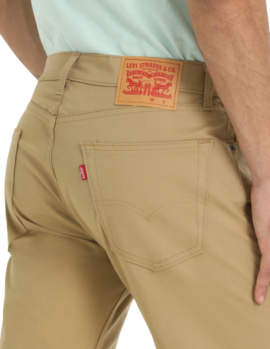 Jeans straight lavado claro para hombre 5