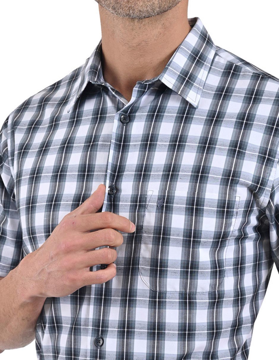 Camisa casual manga corta para hombre 4