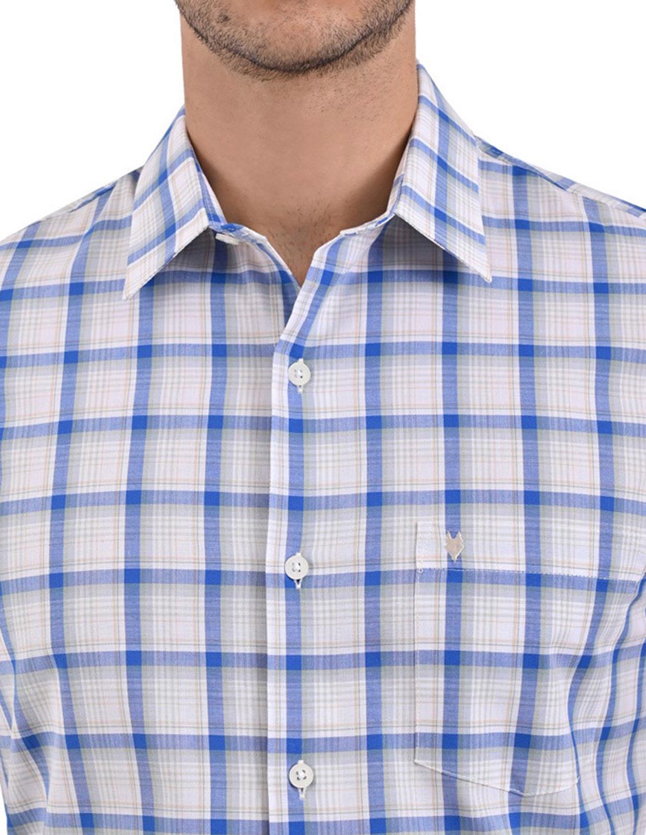 Camisa casual de algodón manga corta para hombre 4