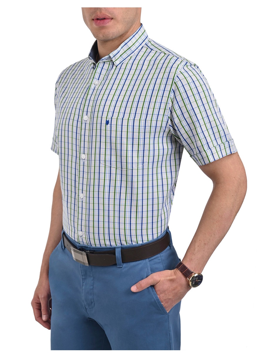 Camisa casual manga corta para hombre 3