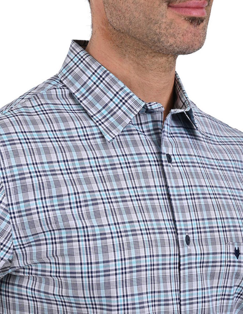 Camisa casual de algodón manga corta para hombre 4