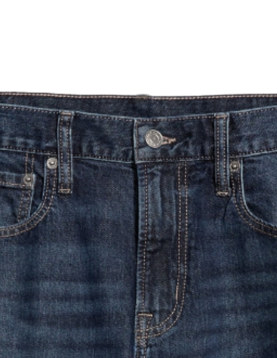 Jeans slim deslavado para hombre 4