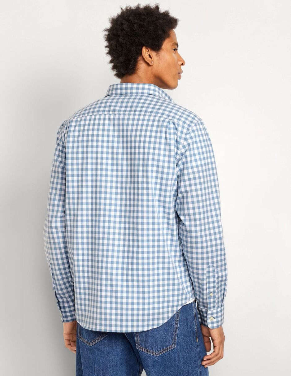 Camisa casual de algodón manga larga para hombre 2