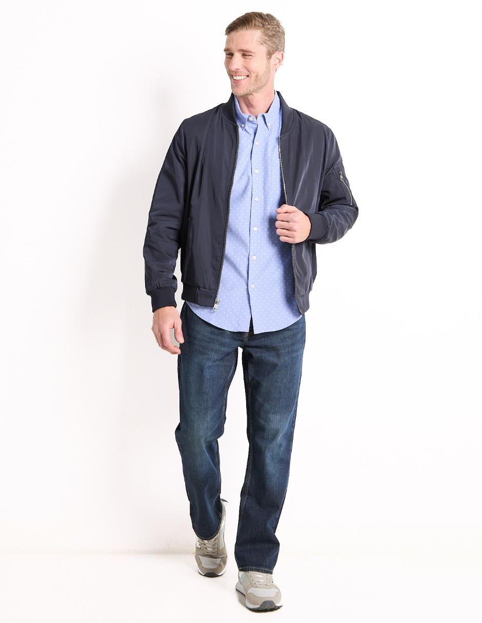 Camisa business casual de algodón manga larga para hombre 3
